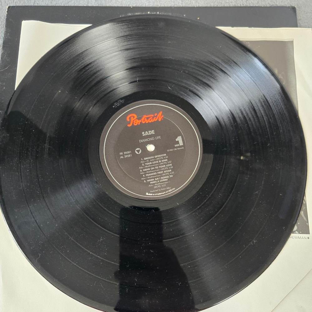 Sade Diamond Life Vinyl LP 1985 Portrait FR Smooth Operator Tested No Skips - Picture 7 of 7